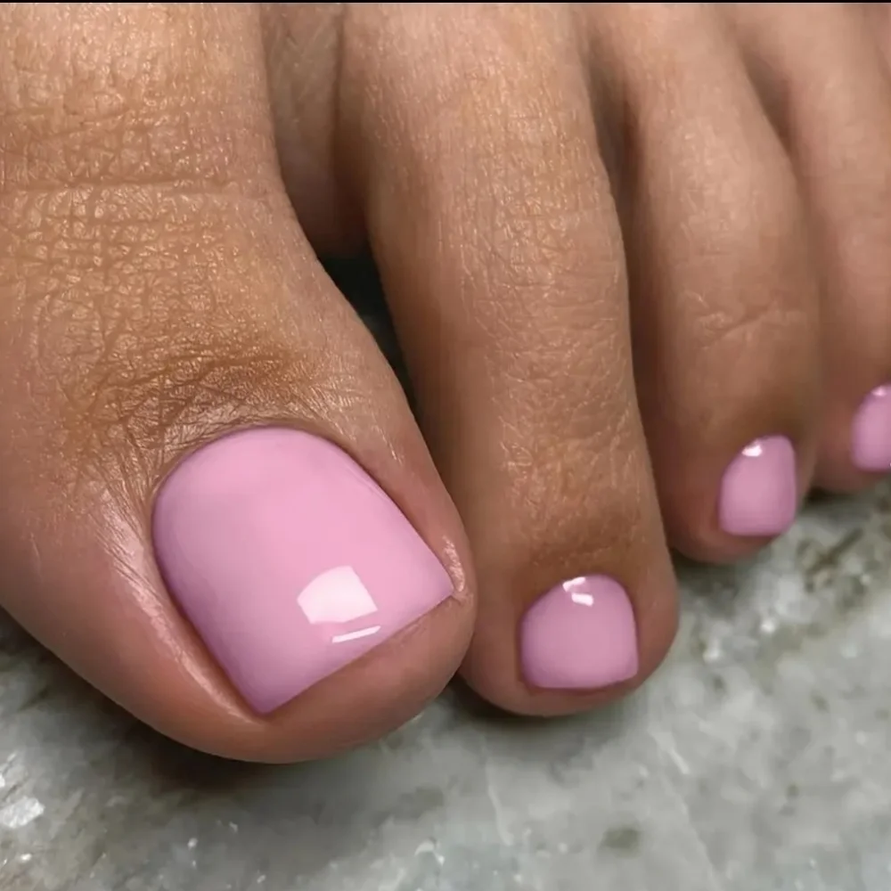 24 Pieces Fake Toe Press On Nails